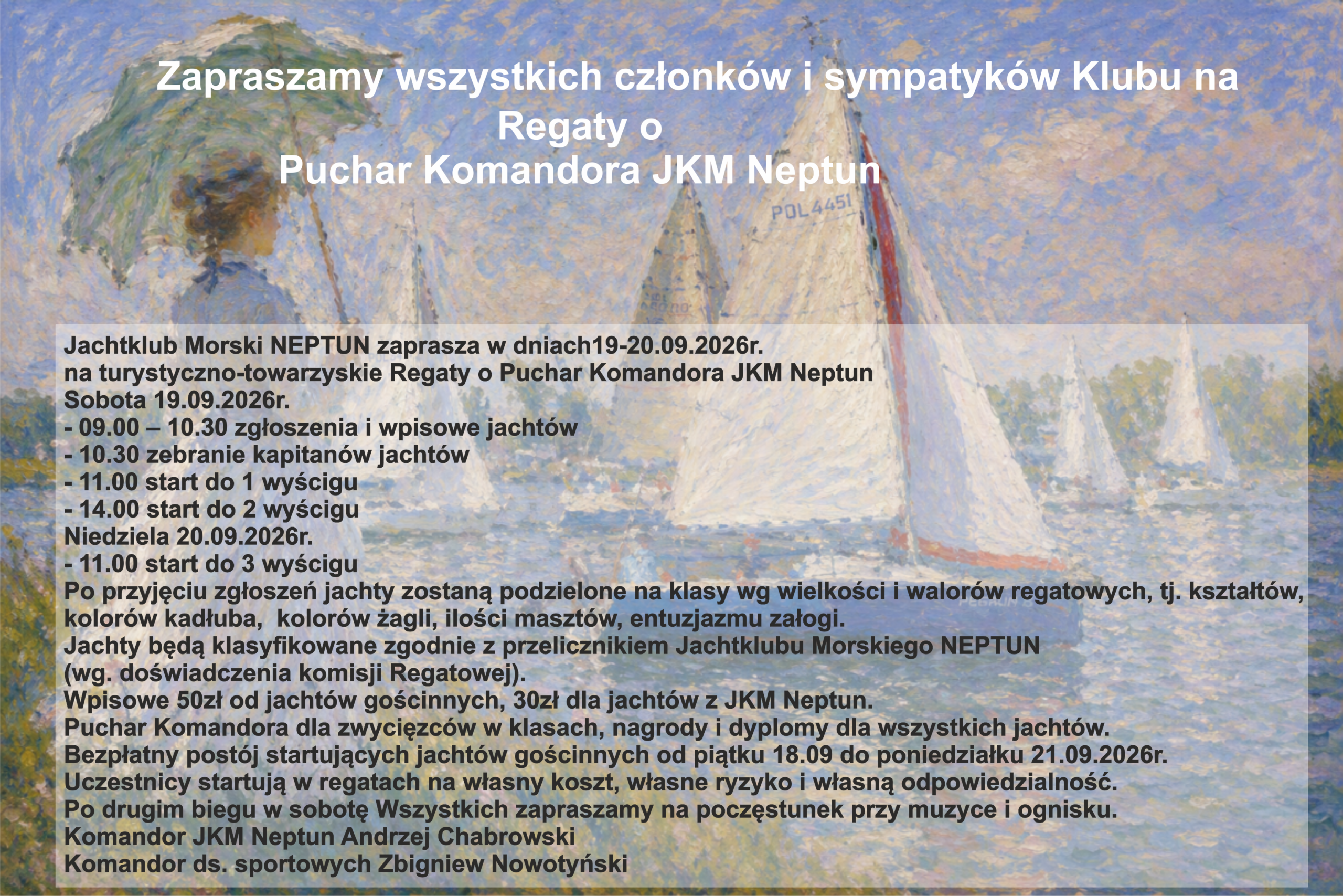 Regaty o Puchar Komandora JKM Neptun